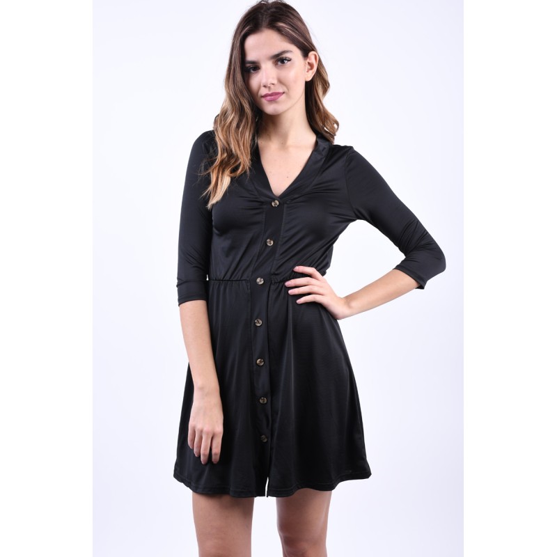 Rochie Noisy May Sally 3/4 Sleeve Negru outmag imagine noua 2022