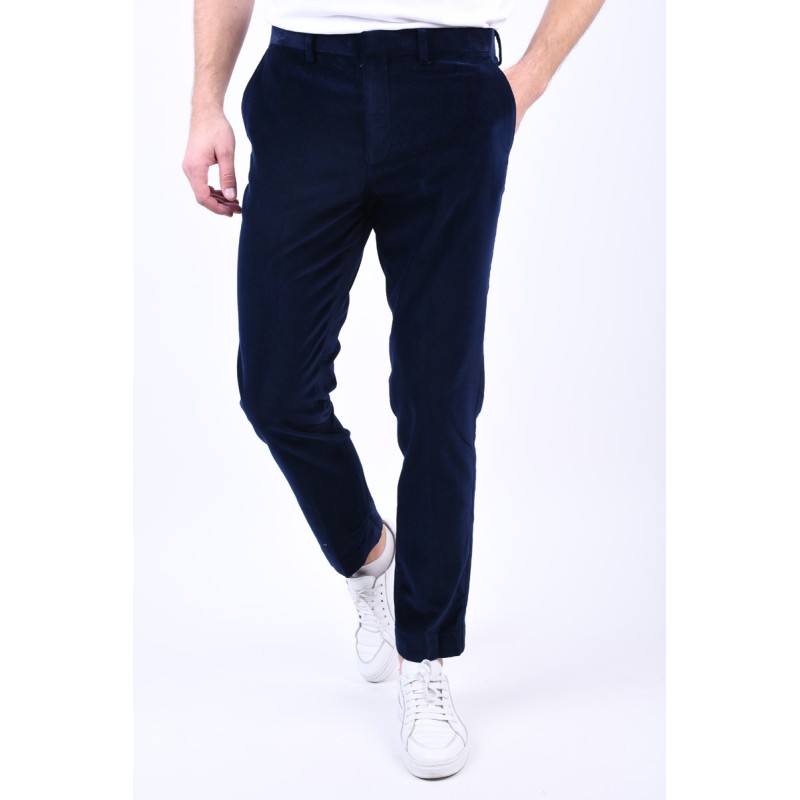 Pantaloni Catifea Selected Slim-Mode Navy Blazer outmag.ro imagine noua