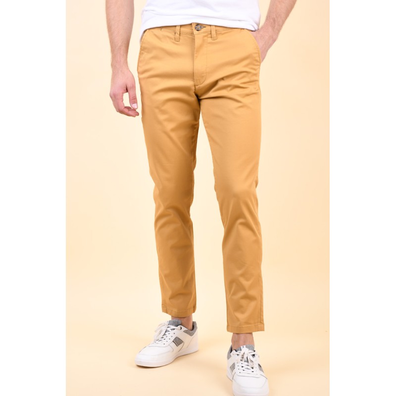 Pantaloni Selected Slim-Miles Flex Mustard Gold imagine noua 2022