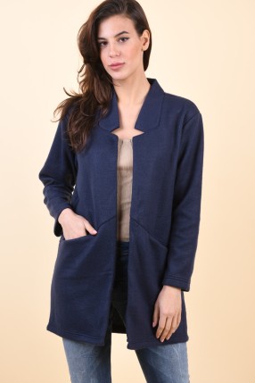 Cardigan Lung SUBLEVEL D68500Y01744A Bleumarin