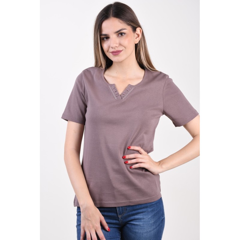 Tricou Sunday 6574 Brown outmag.ro imagine noua