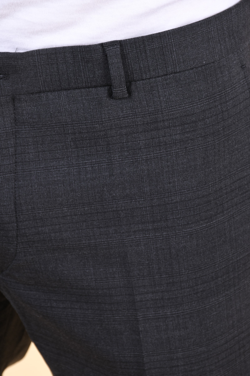 Pantaloni JACK&JONES Premium Check 5525 Dark Grey