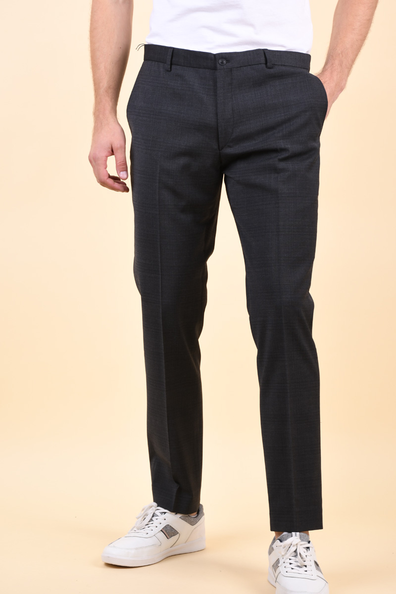 Pantaloni JACK&JONES Premium Check 5525 Dark Grey