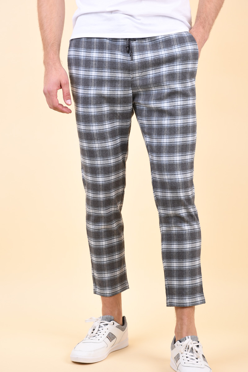 Pantaloni ONLY&Sons Linus Crop Tap Grey Melange