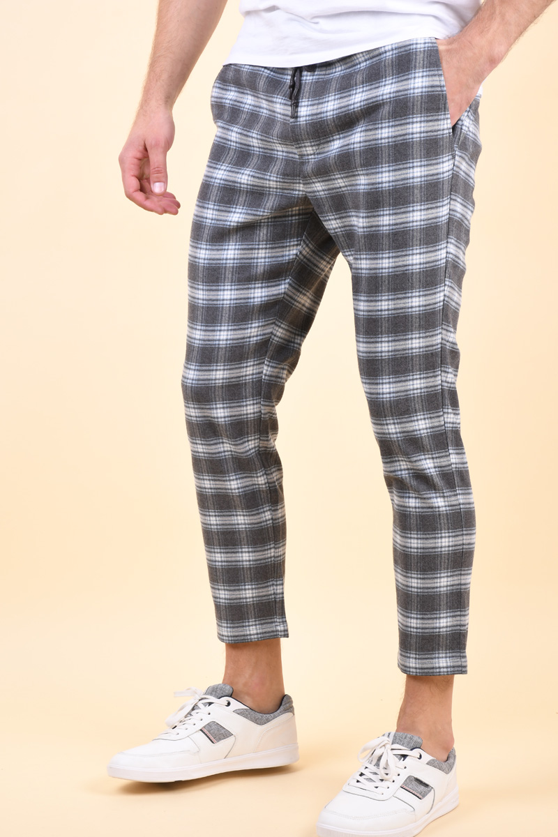 Pantaloni ONLY&Sons Linus Crop Tap Grey Melange