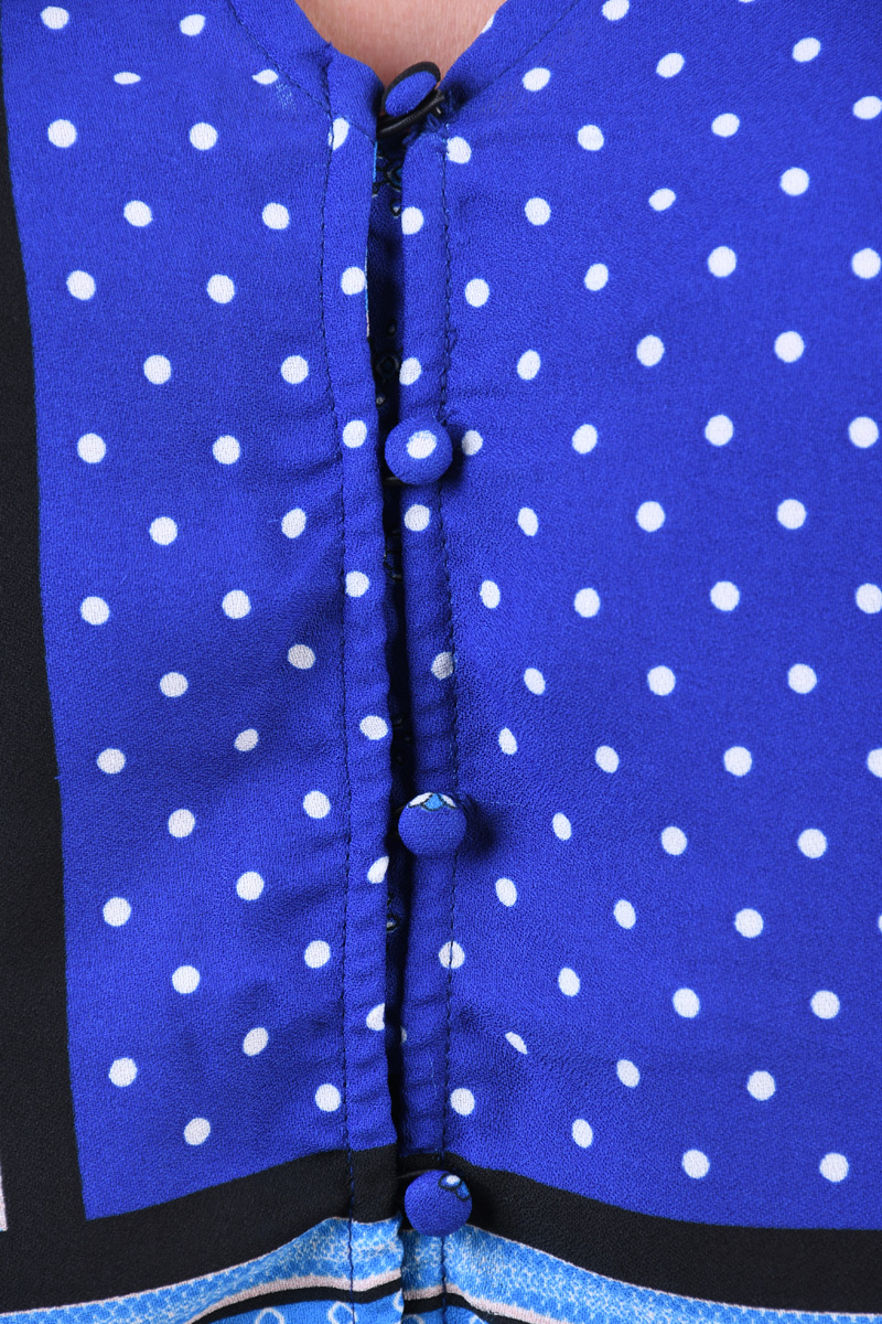 Bluza ONLY Elanie V-Neck Cropped Mazarine Blue