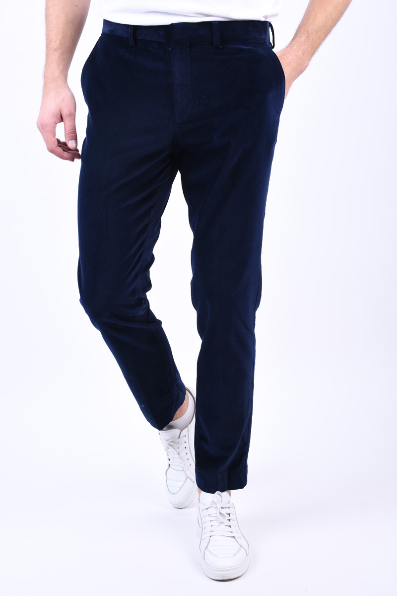 Pantaloni Catifea SELECTED Slim-Mode Navy Blazer