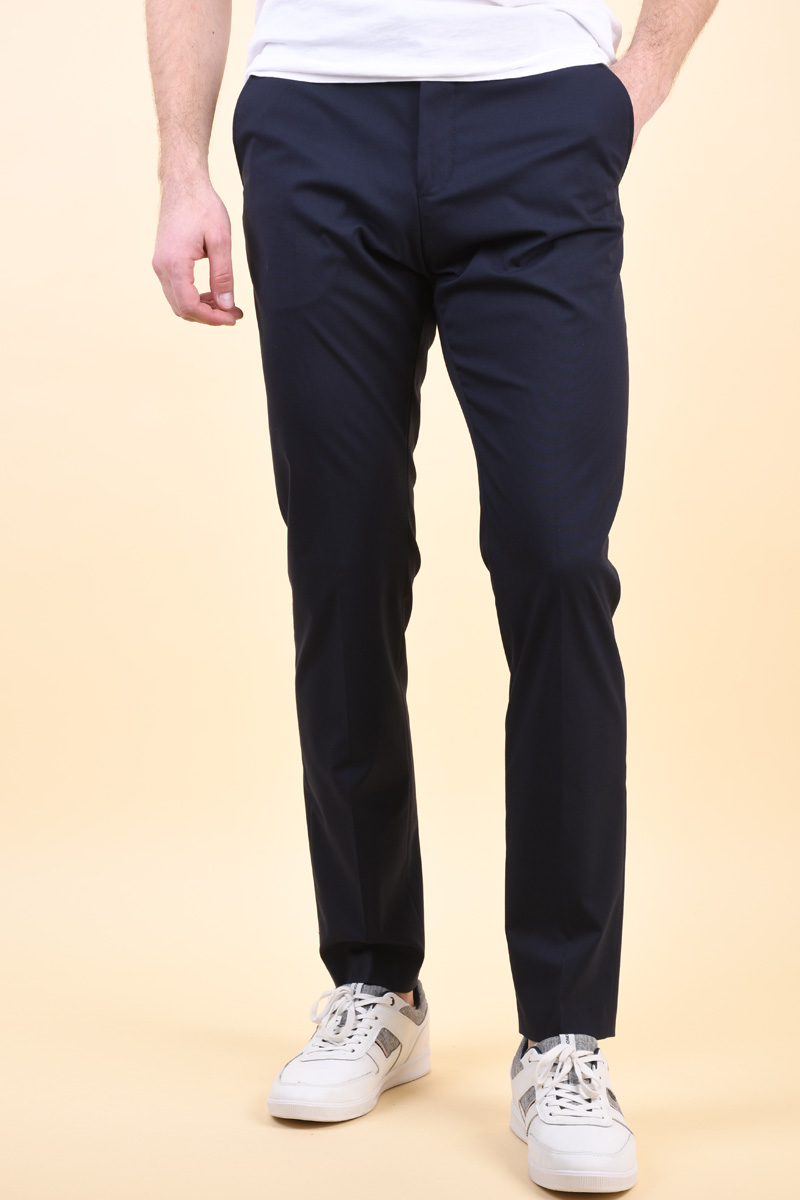 Pantaloni SELECTED Slim-Mylogan Navy Trouser Navy Blazer