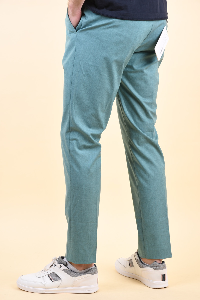 Pantaloni SELECTED Slim-Mylogan Dk Greengage