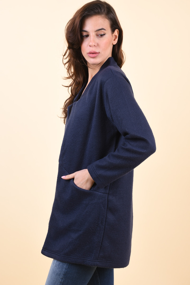 Cardigan Lung SUBLEVEL D68500Y01744A Bleumarin
